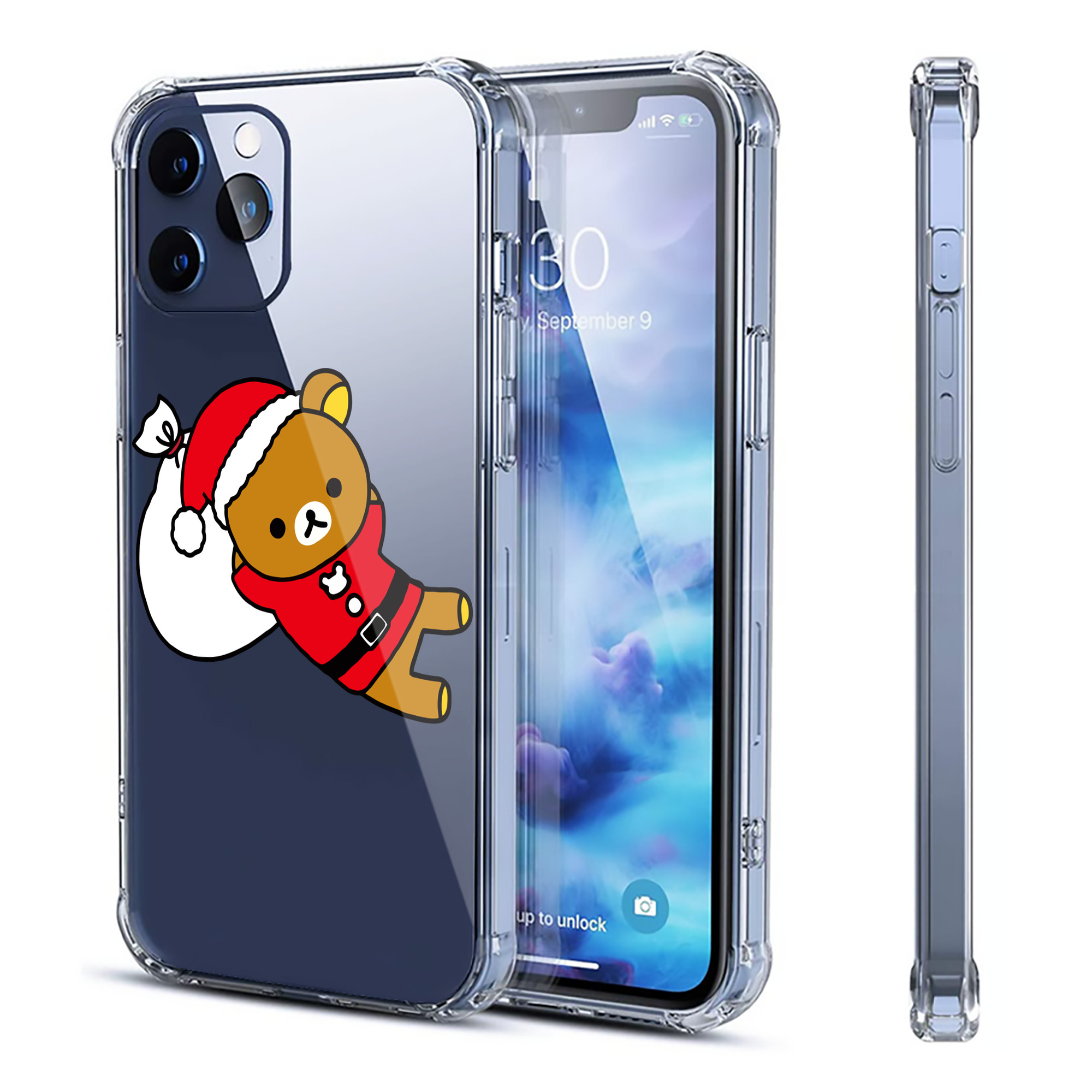 （画像用） リラックマ リラックマ キイロイトリ Rilakkuma Korilakkuma Kiiroitori 【iPhone 12シリーズ対応】透明スマホケース（クリアソフトケース）